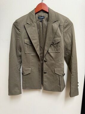 bebe Olive Military-Style Field Jacket